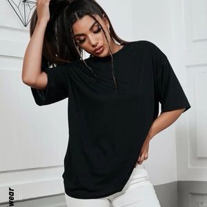 Solid Drop Shoulder Tee